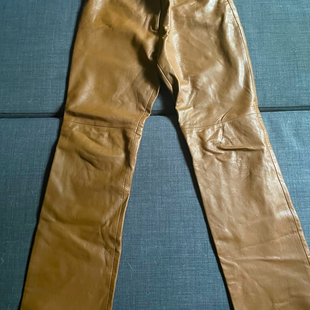 BCBG MaxAzria 100% leather pants.